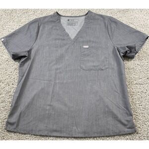 Figs Catarina Scrub‎ Top Short Sleeve Pocket Womens XXL 2XL